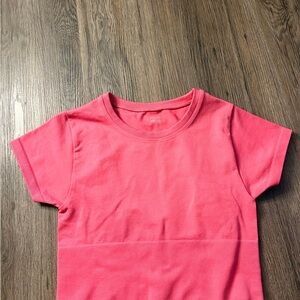 aerie Short Sleeve Crewneck Tee - Bright Pink